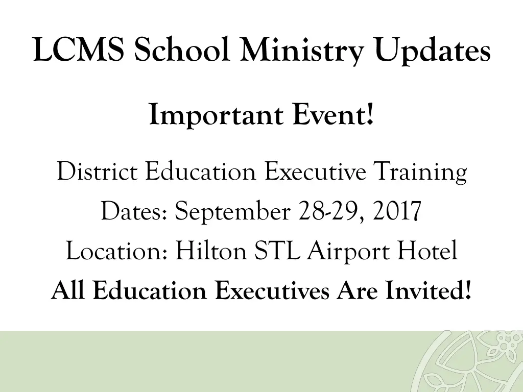 lcms school ministry updates 3