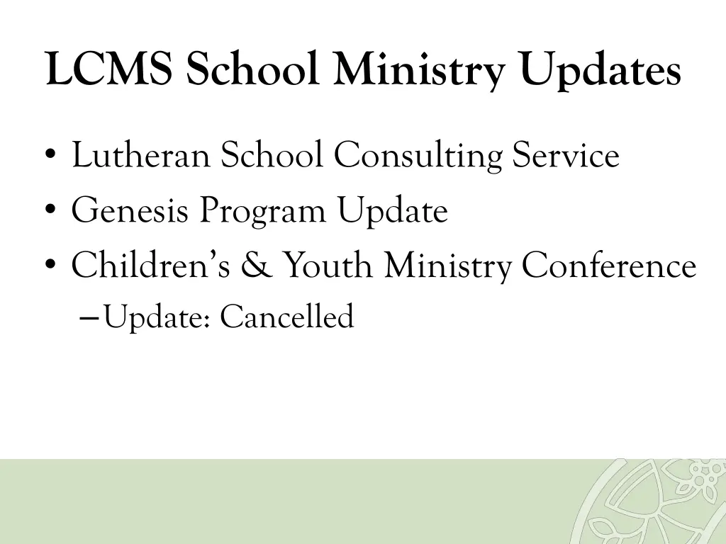 lcms school ministry updates 8