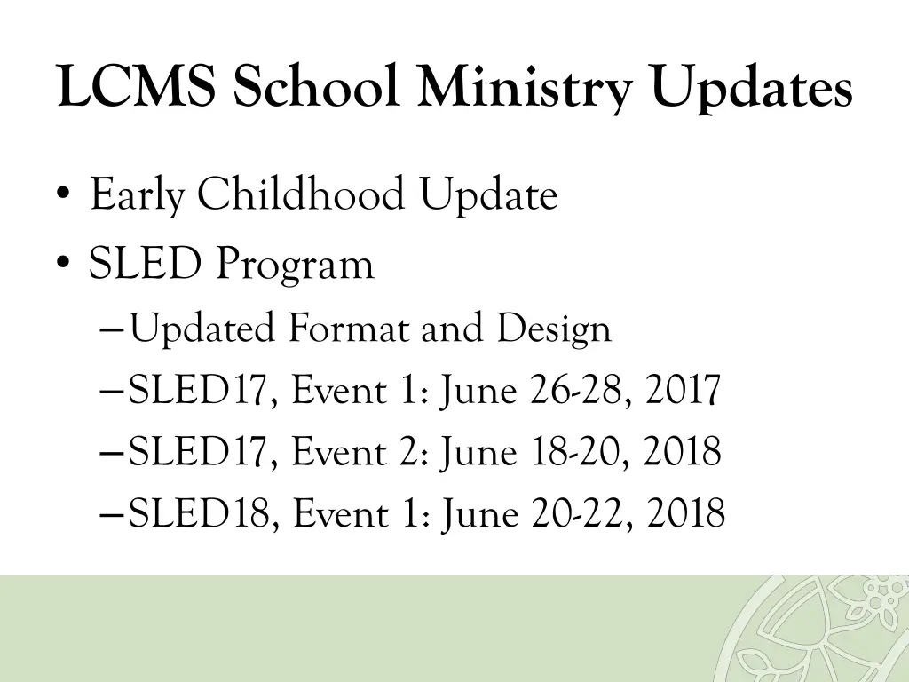 lcms school ministry updates 9