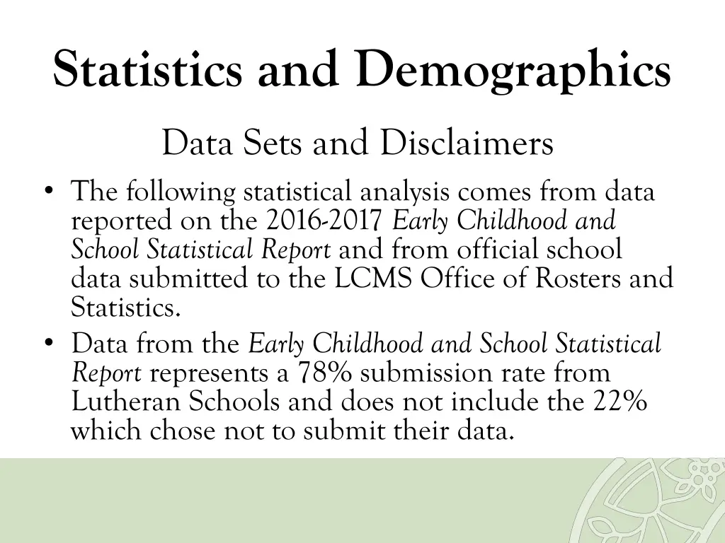 statistics and demographics