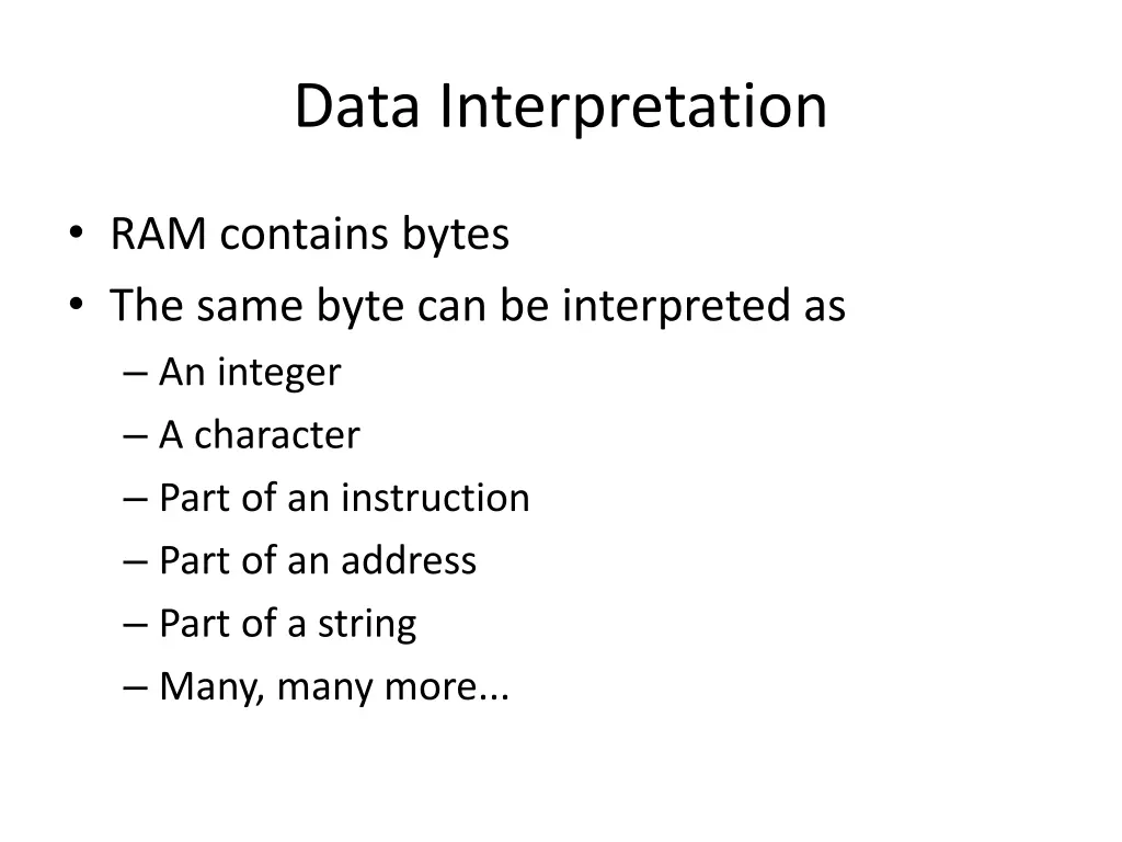 data interpretation