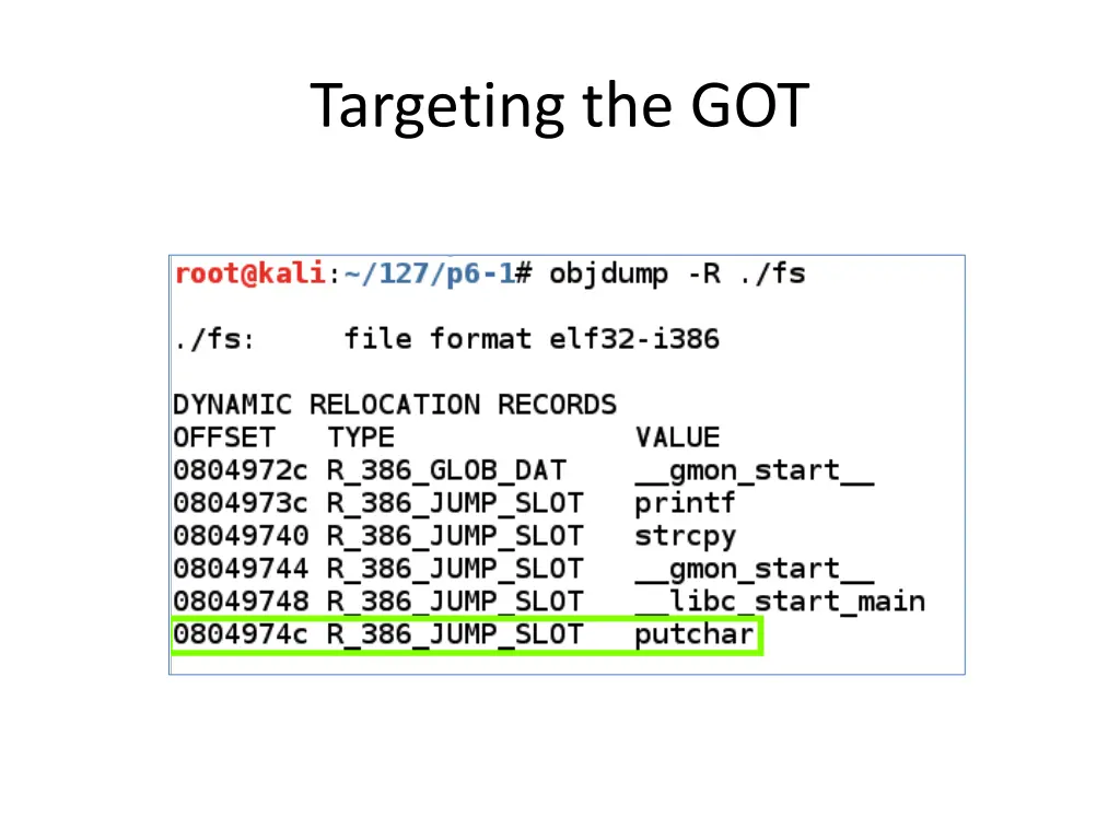 targeting the got