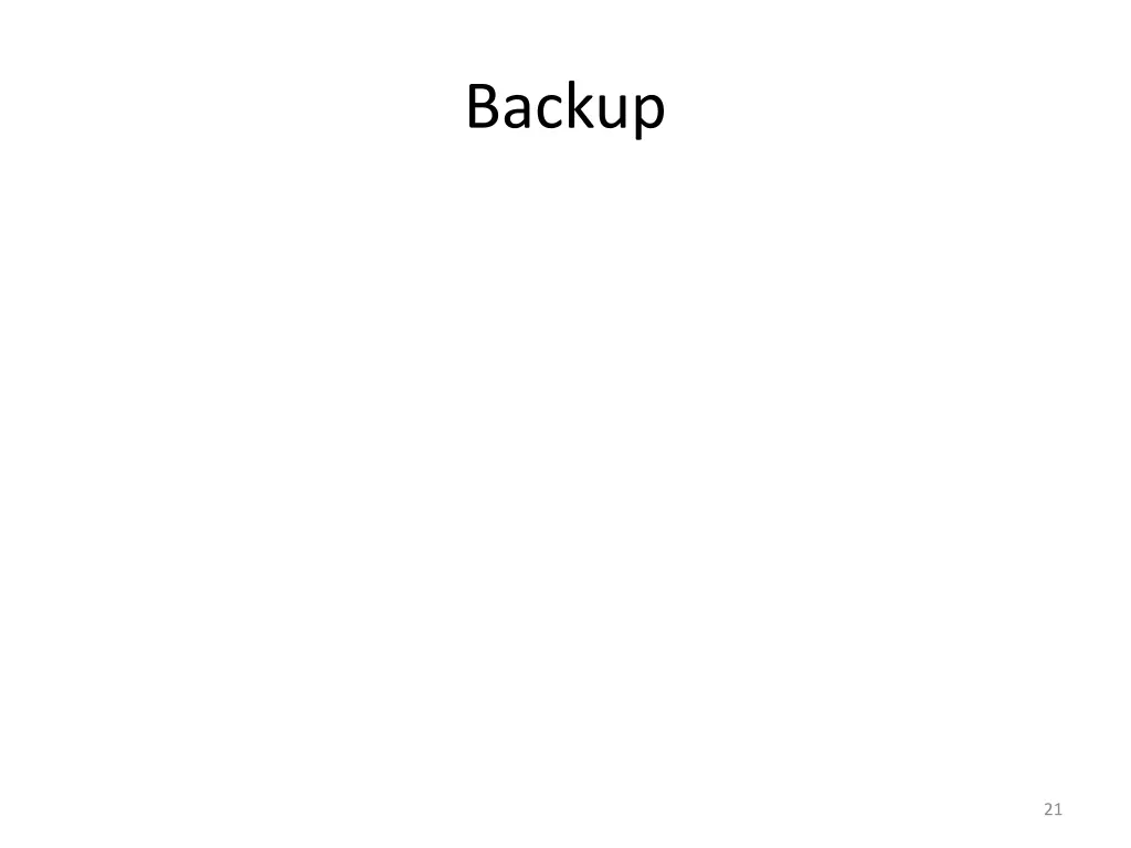 backup