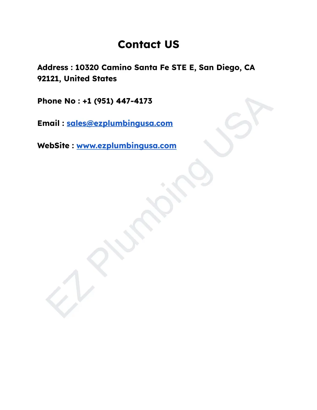 contact us address 10320 camino santa