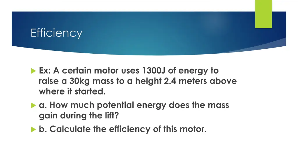 efficiency 1