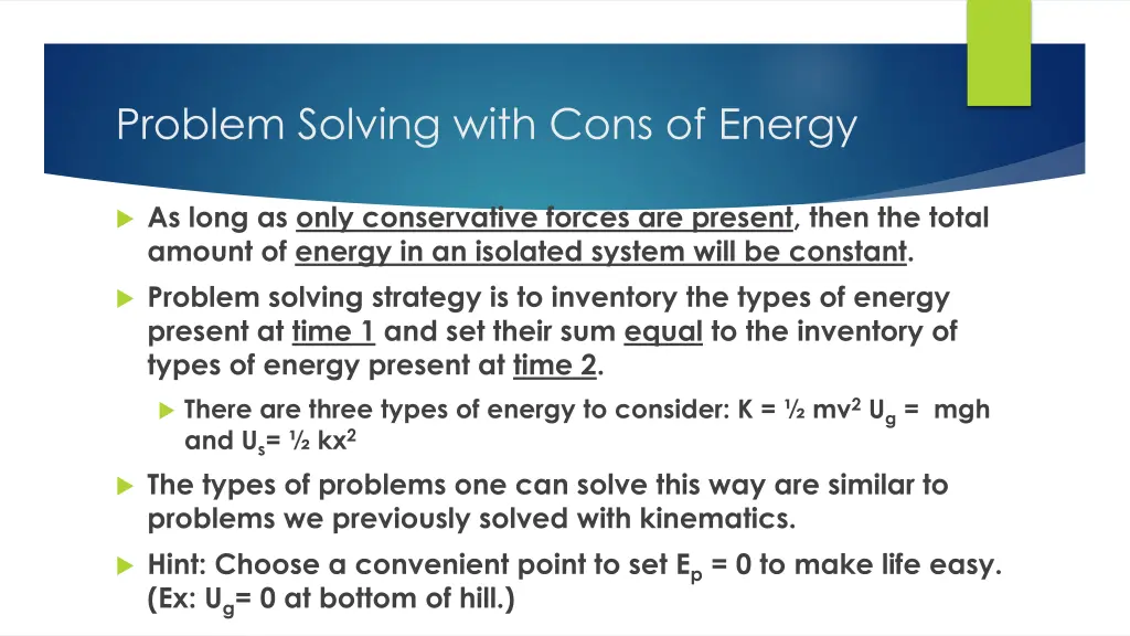 problem solving with cons of energy