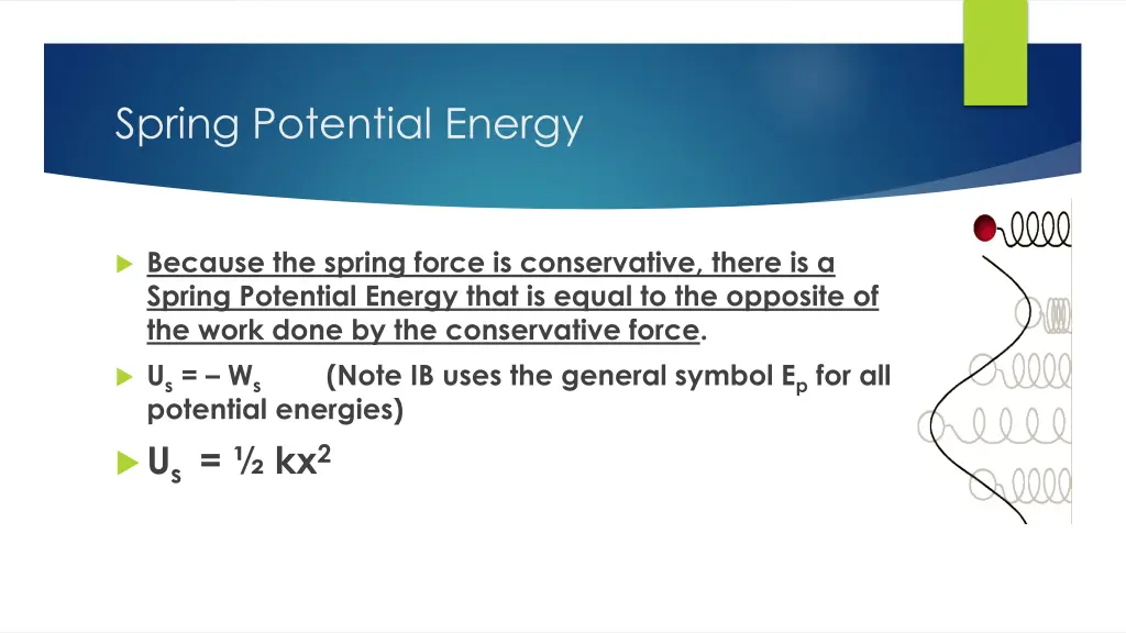 spring potential energy