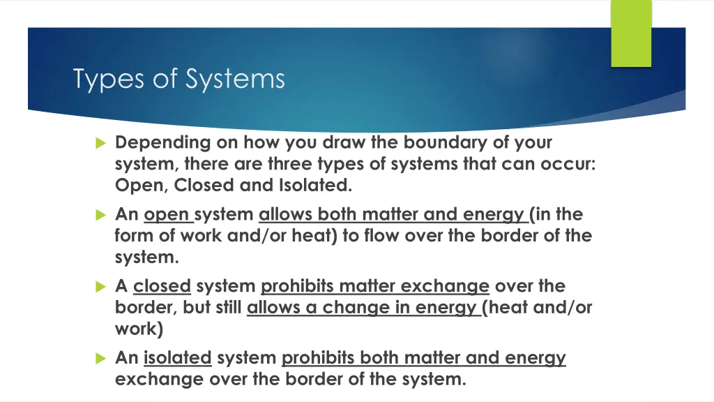 types of systems