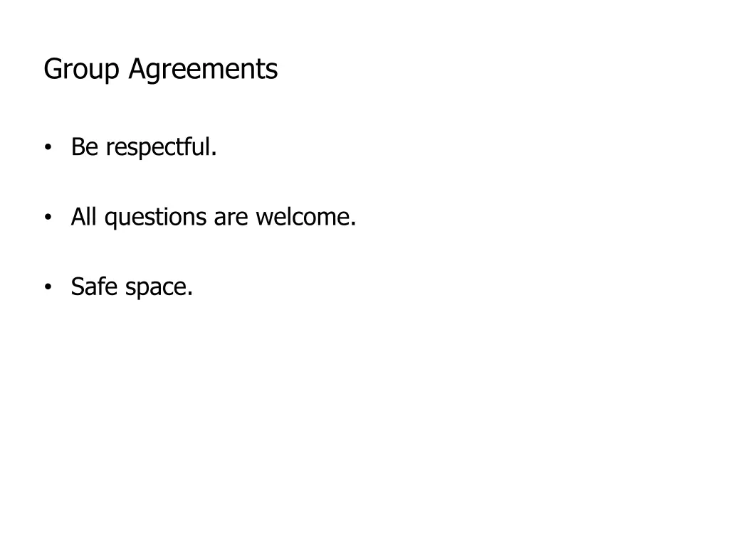 group agreements