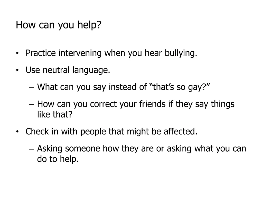 how can you help