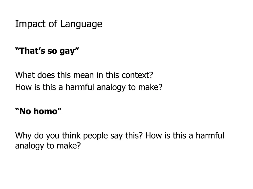 impact of language