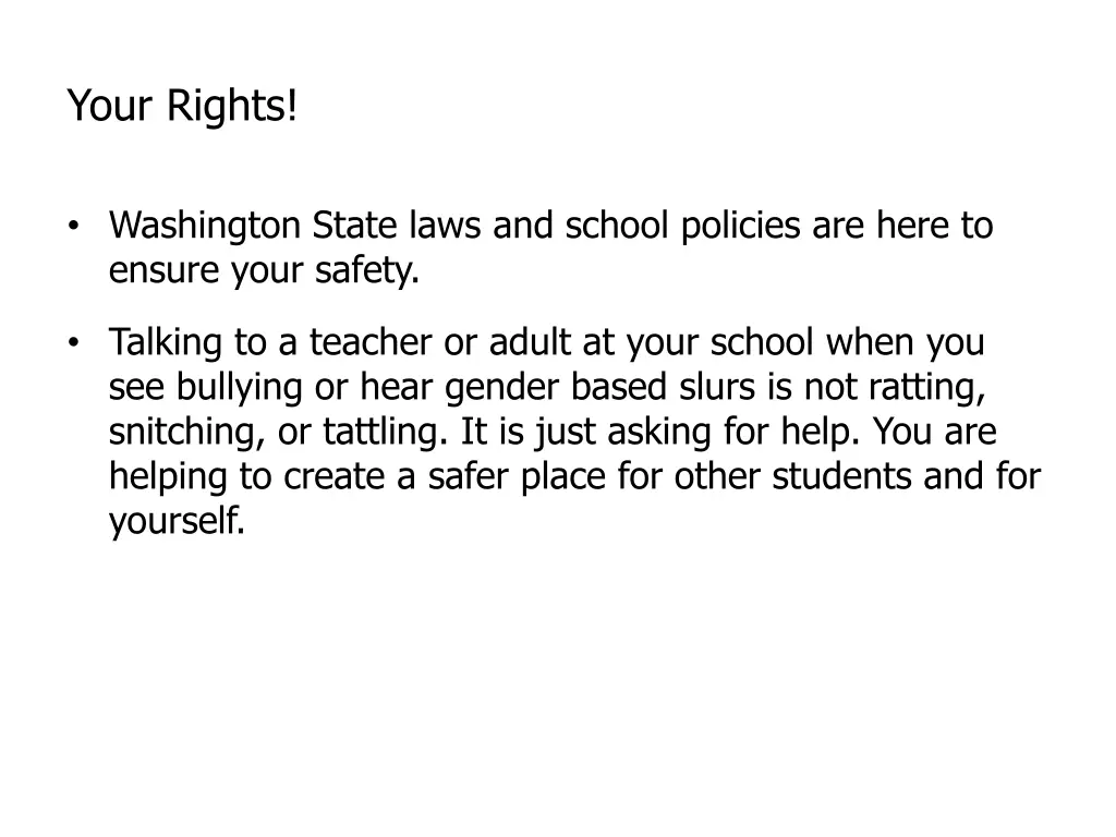 your rights
