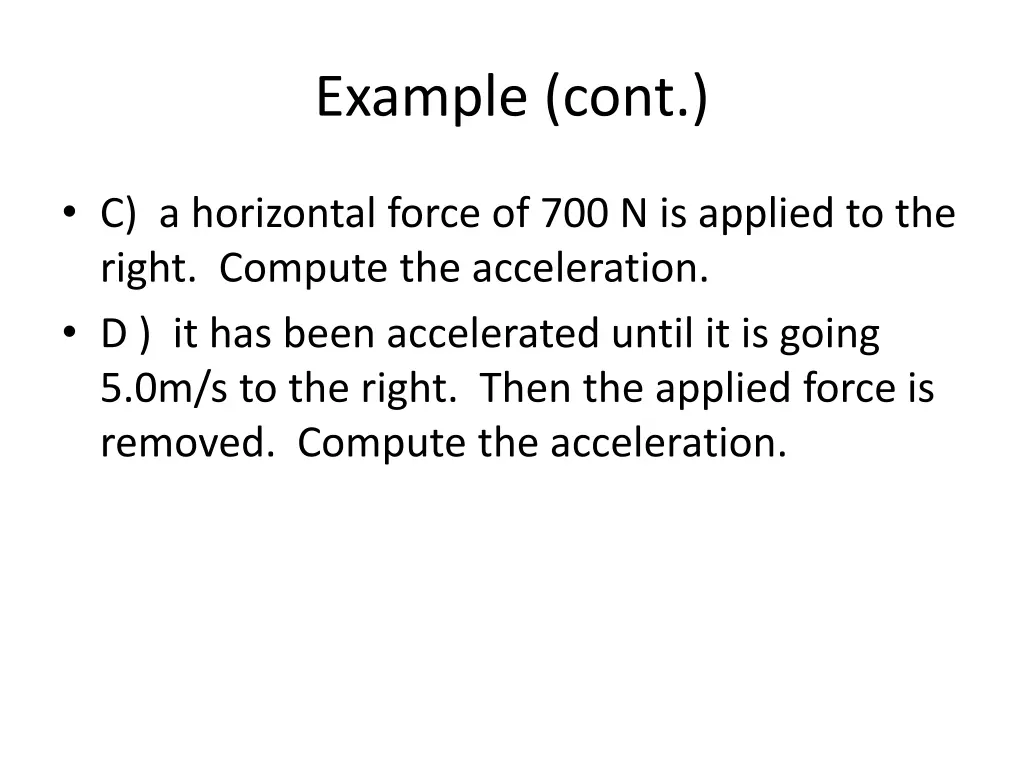 example cont