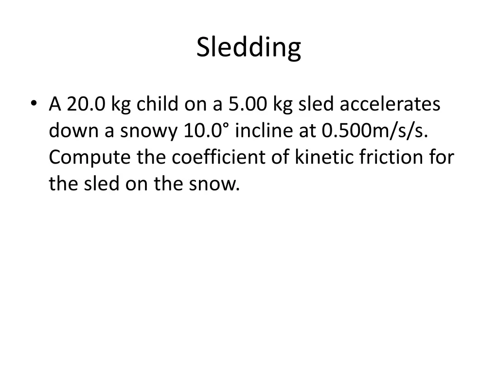 sledding