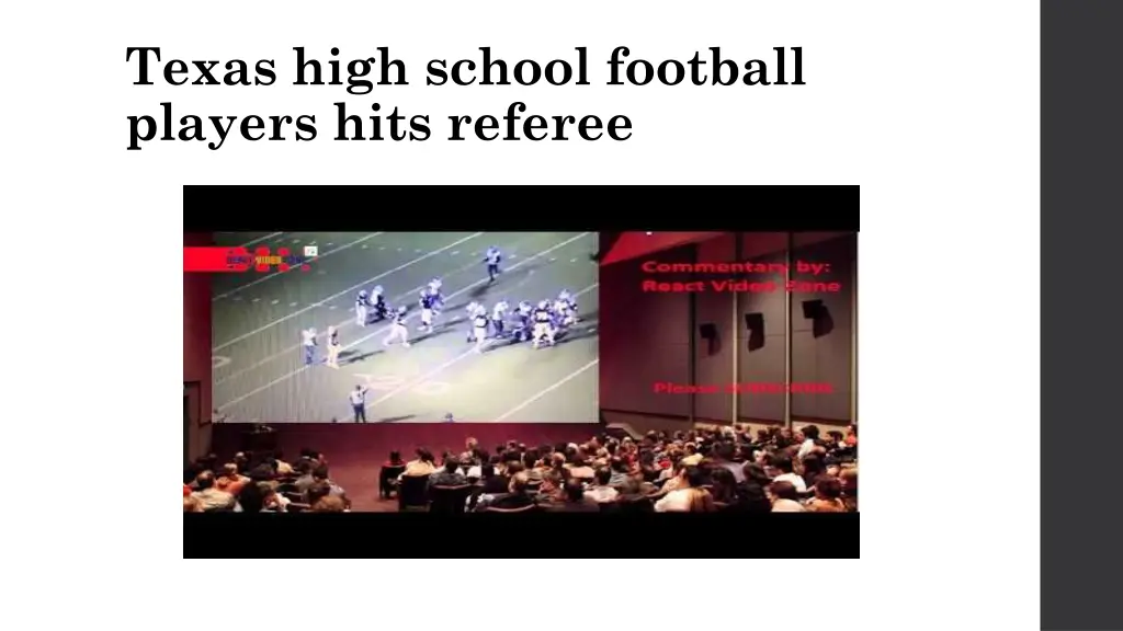 texas high school football players hits referee