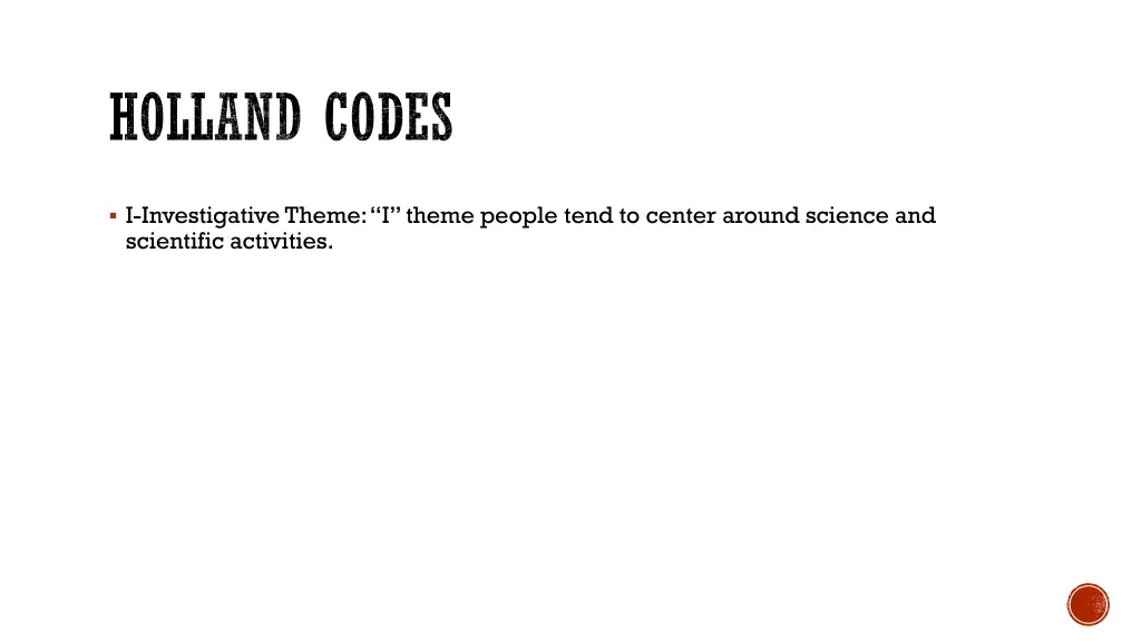 holland codes 1