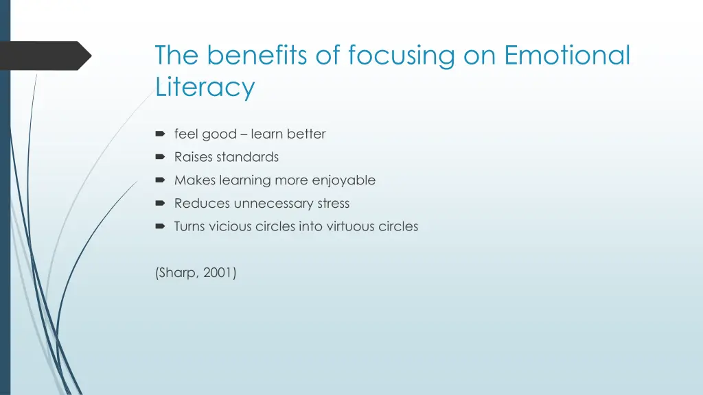 the benefits of focusing on emotional literacy