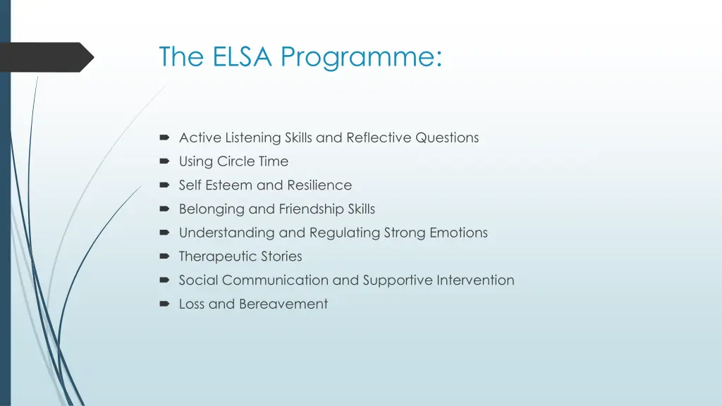 the elsa programme