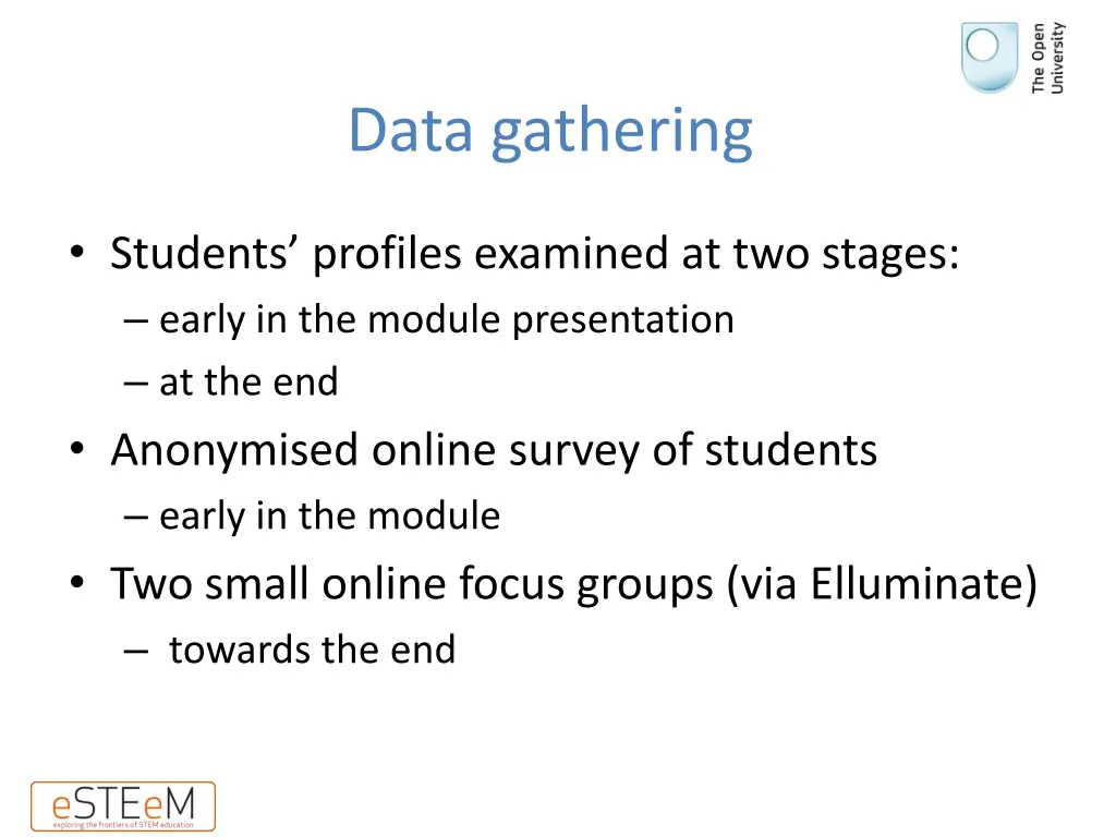 data gathering