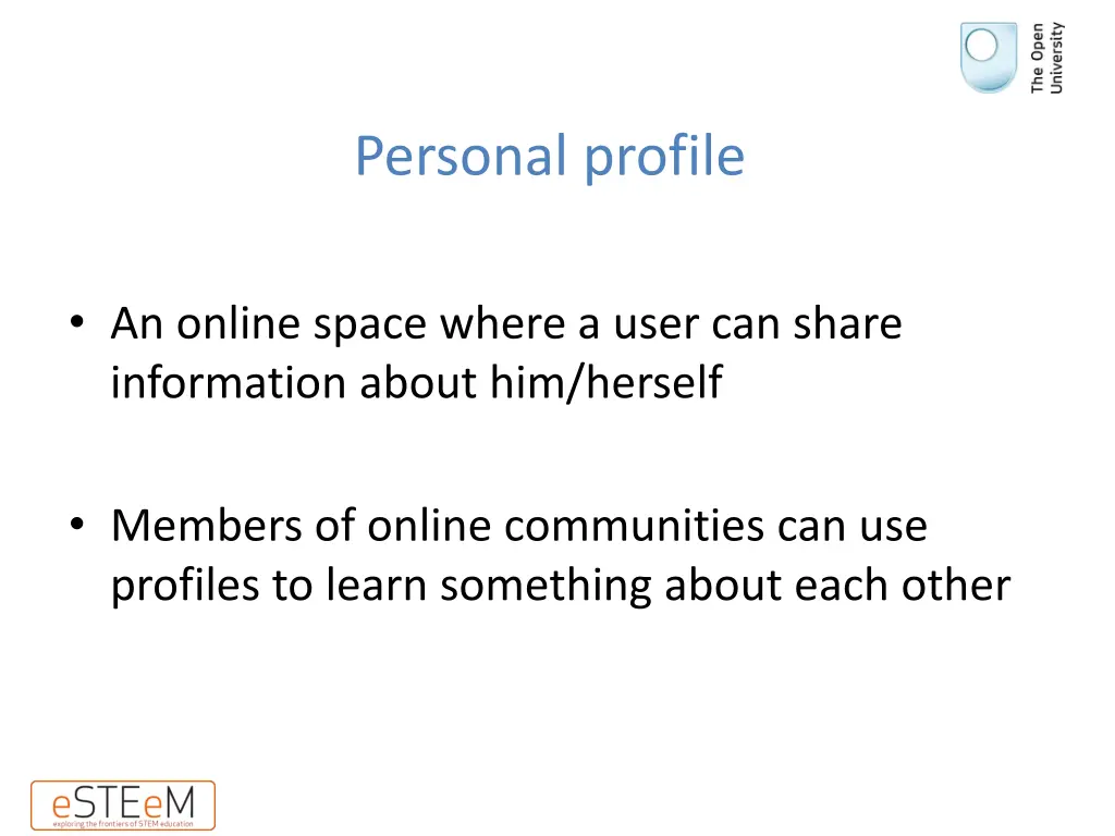 personal profile