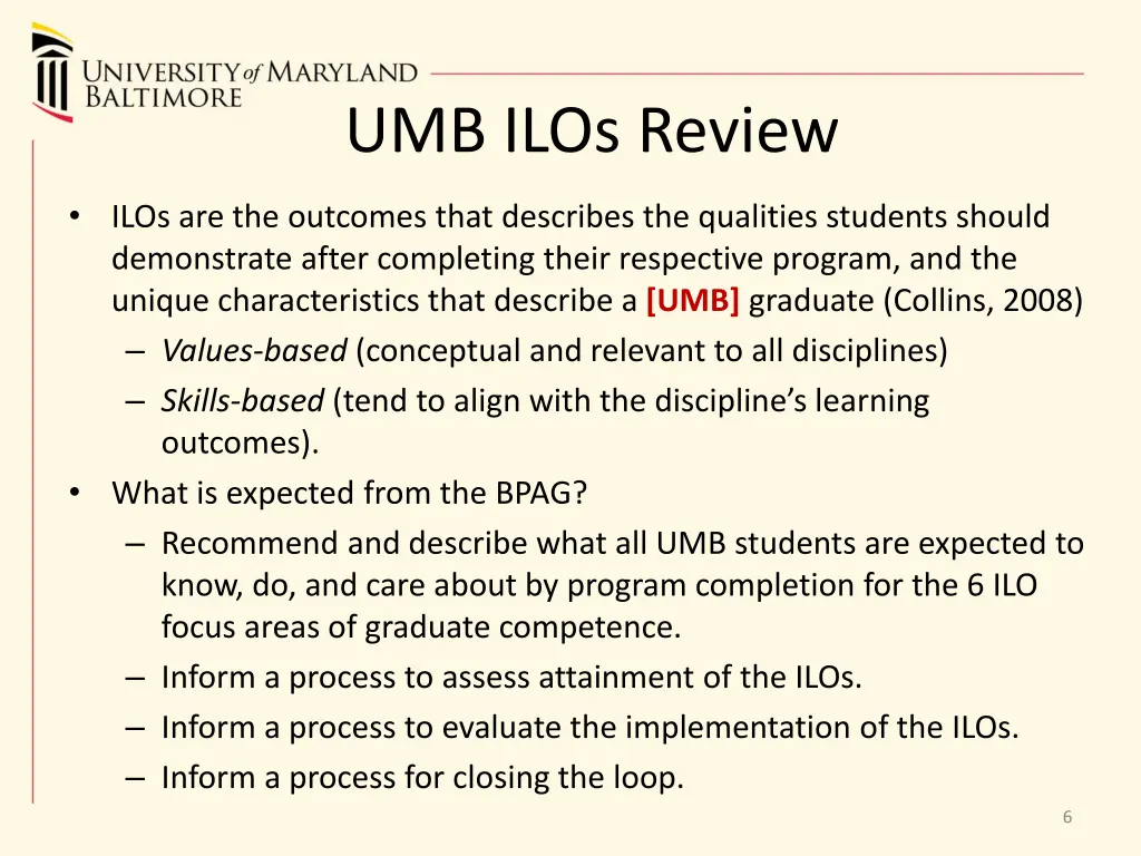 umb ilos review