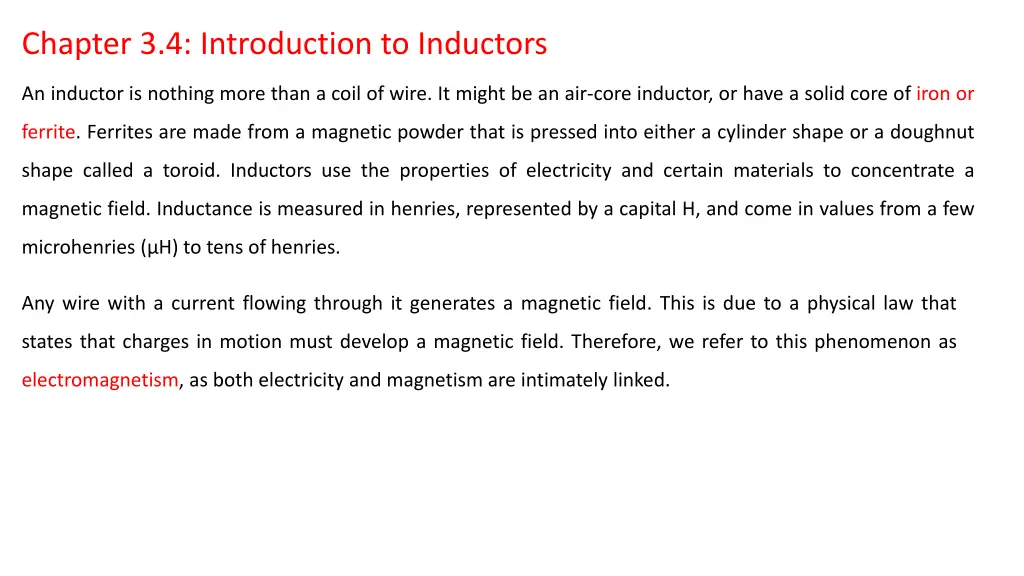chapter 3 4 introduction to inductors
