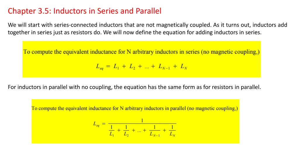 chapter 3 5 inductors in series and parallel