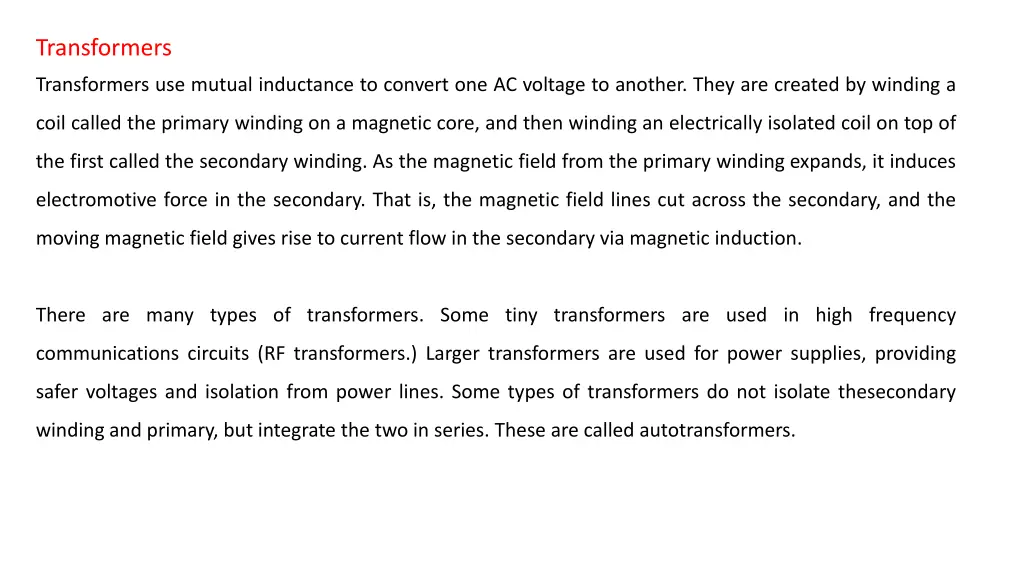 transformers