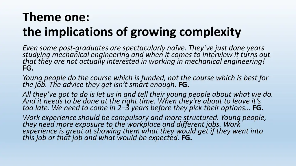 theme one the implications of growing complexity 2