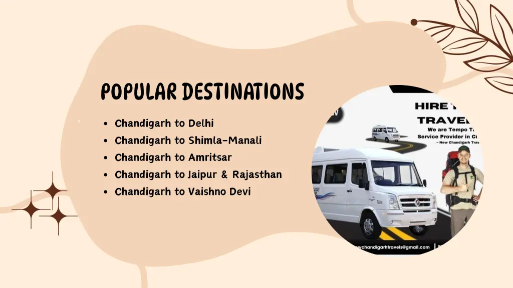 popular destinations