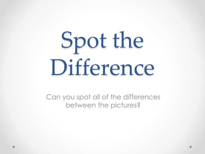 spot the difference