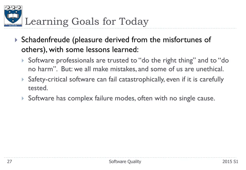 learning goals for today 1