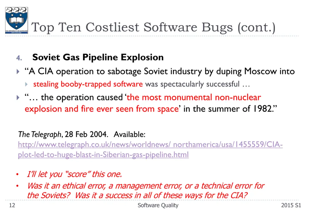 top ten costliest software bugs cont 1