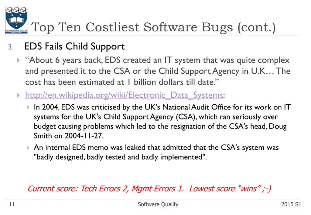 top ten costliest software bugs cont