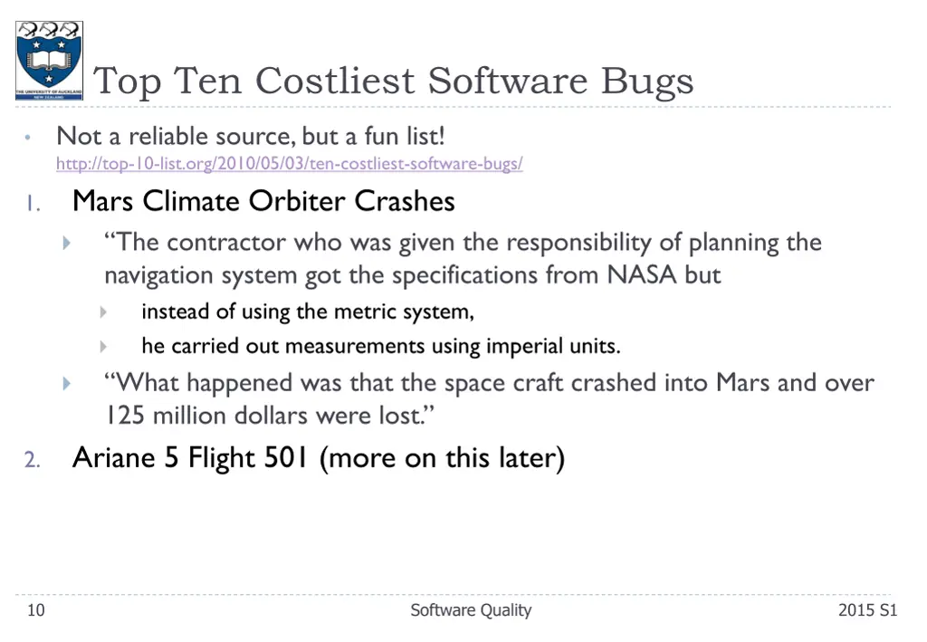 top ten costliest software bugs