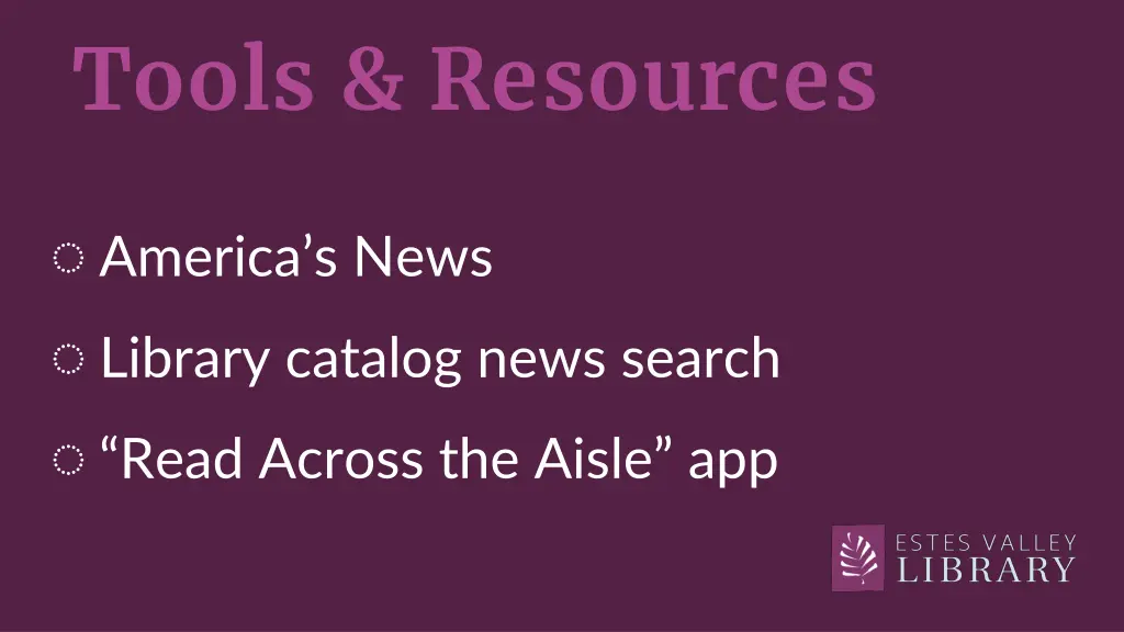 tools resources