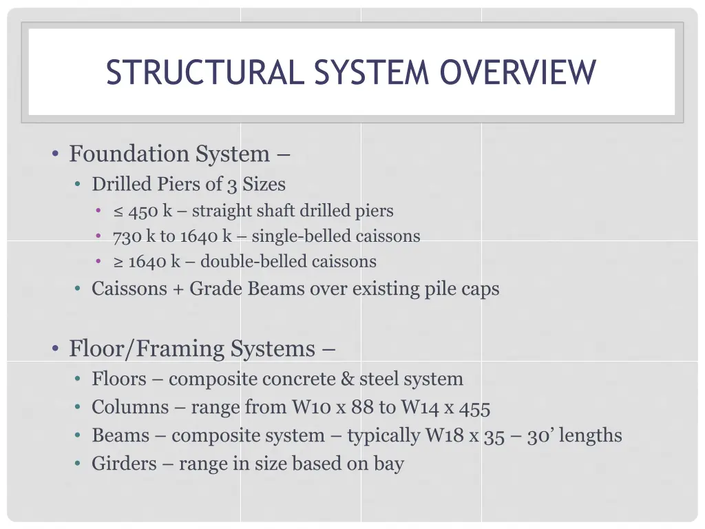 structural system overview 1