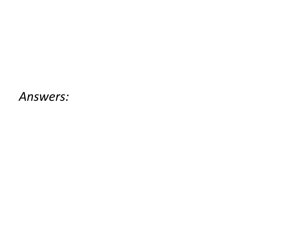 answers
