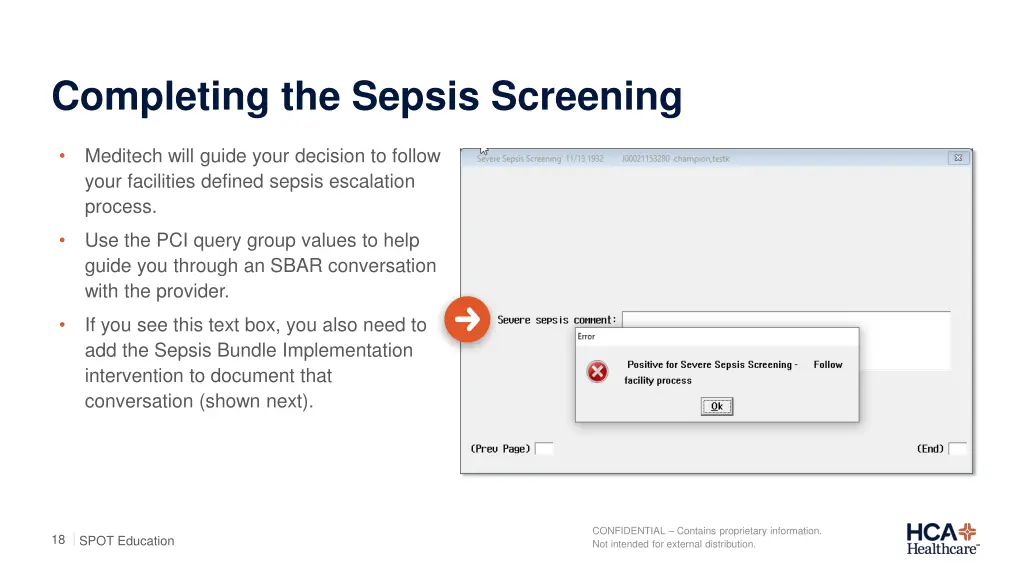 completing the sepsis screening 5