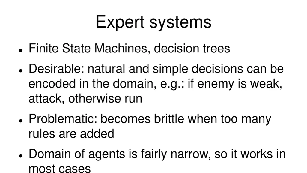 expert systems