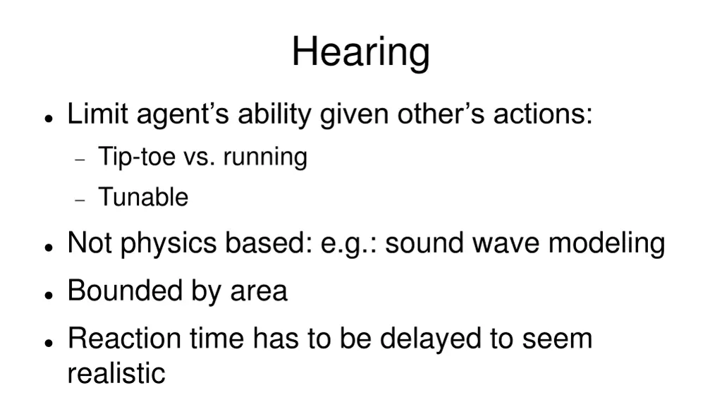 hearing