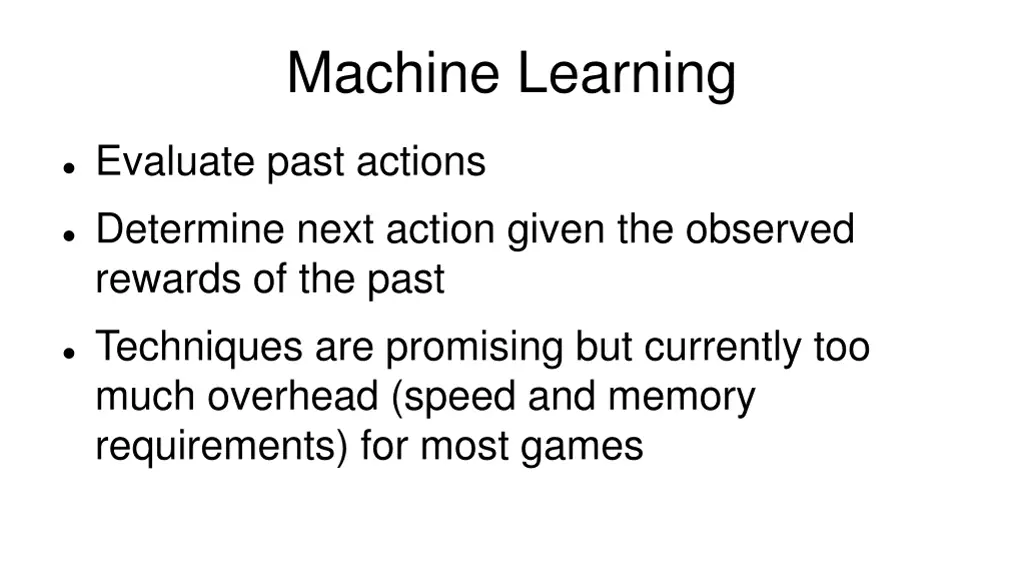 machine learning