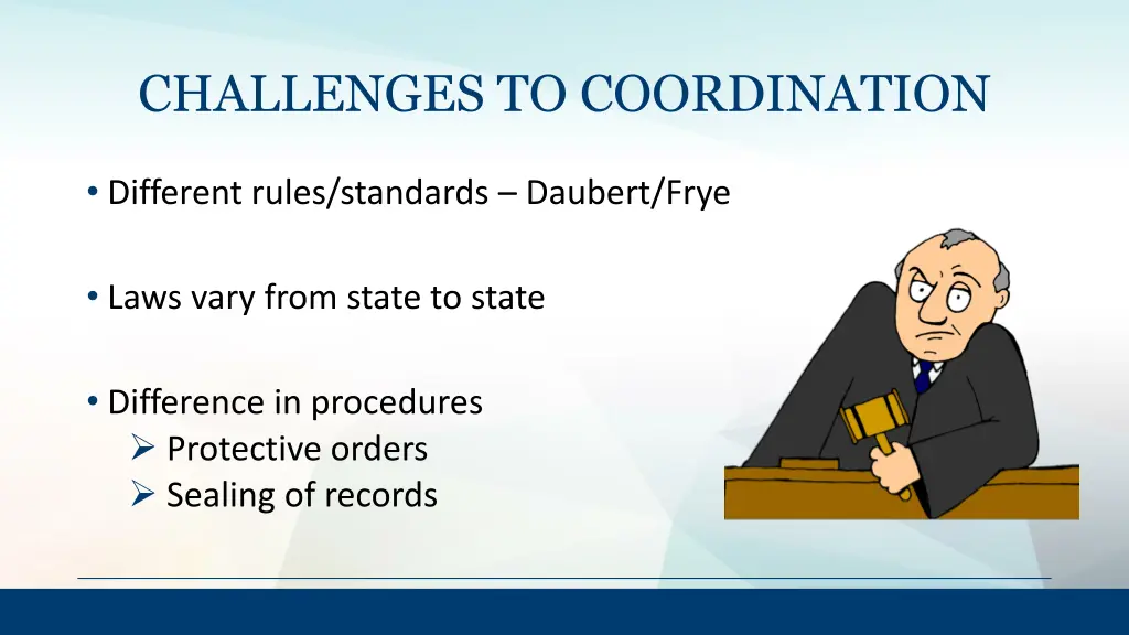 challenges to coordination
