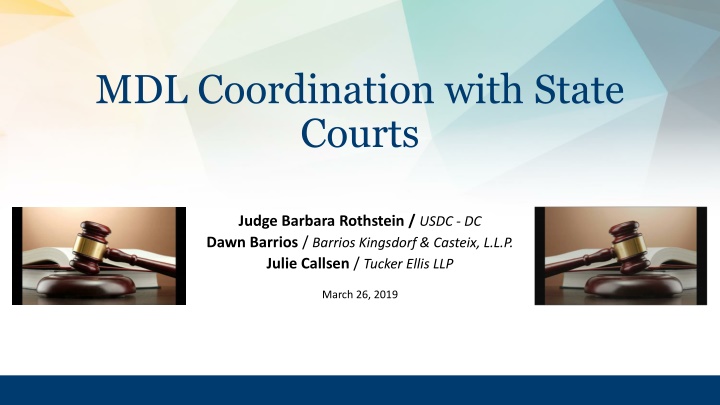 mdl coordination with state courts