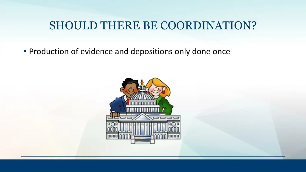 should there be coordination 1