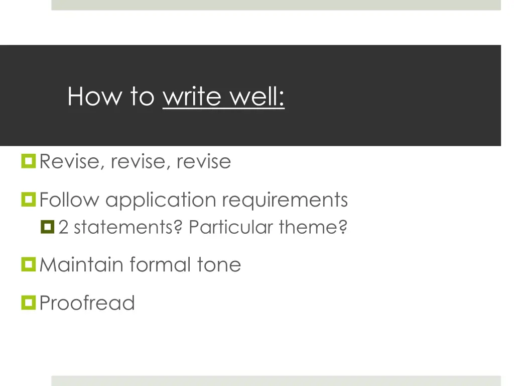 how to write well