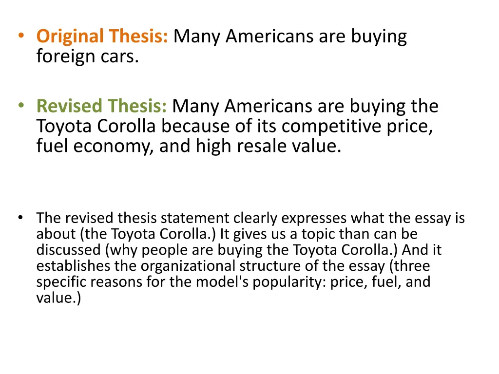 original thesis many americans are buying foreign