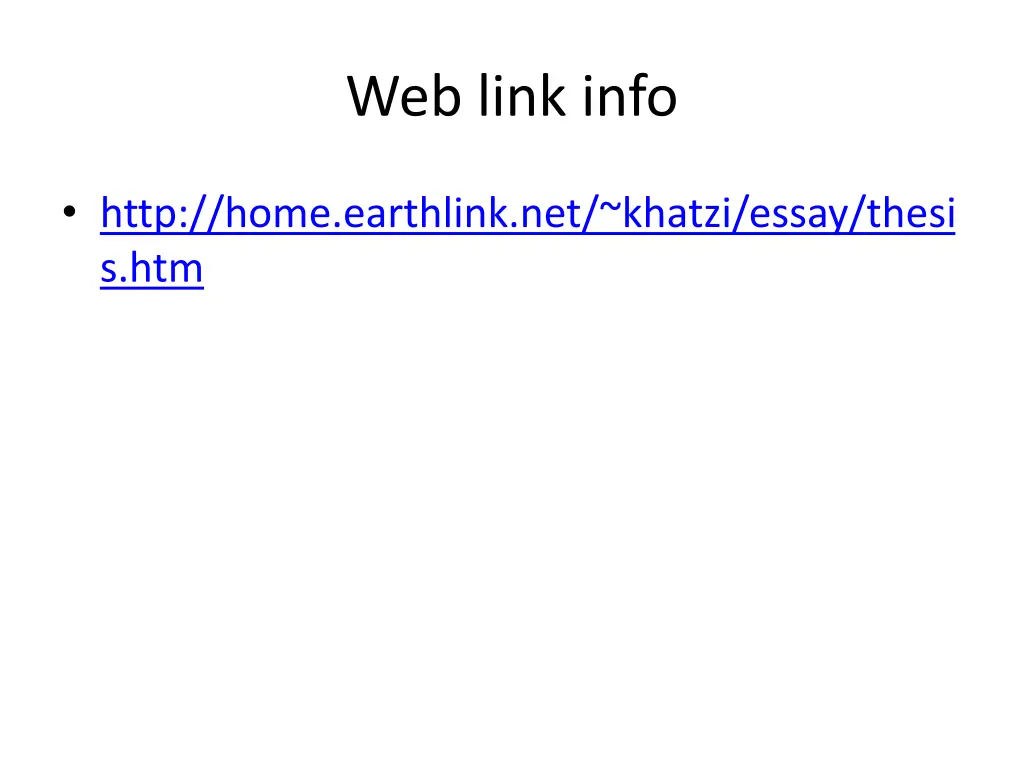 web link info