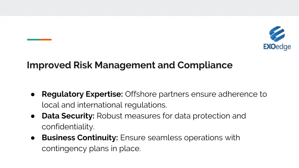 improved risk management and compliance