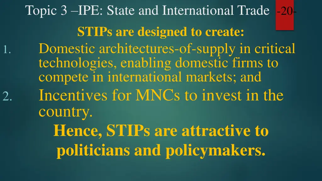 topic 3 ipe state and international trade 18